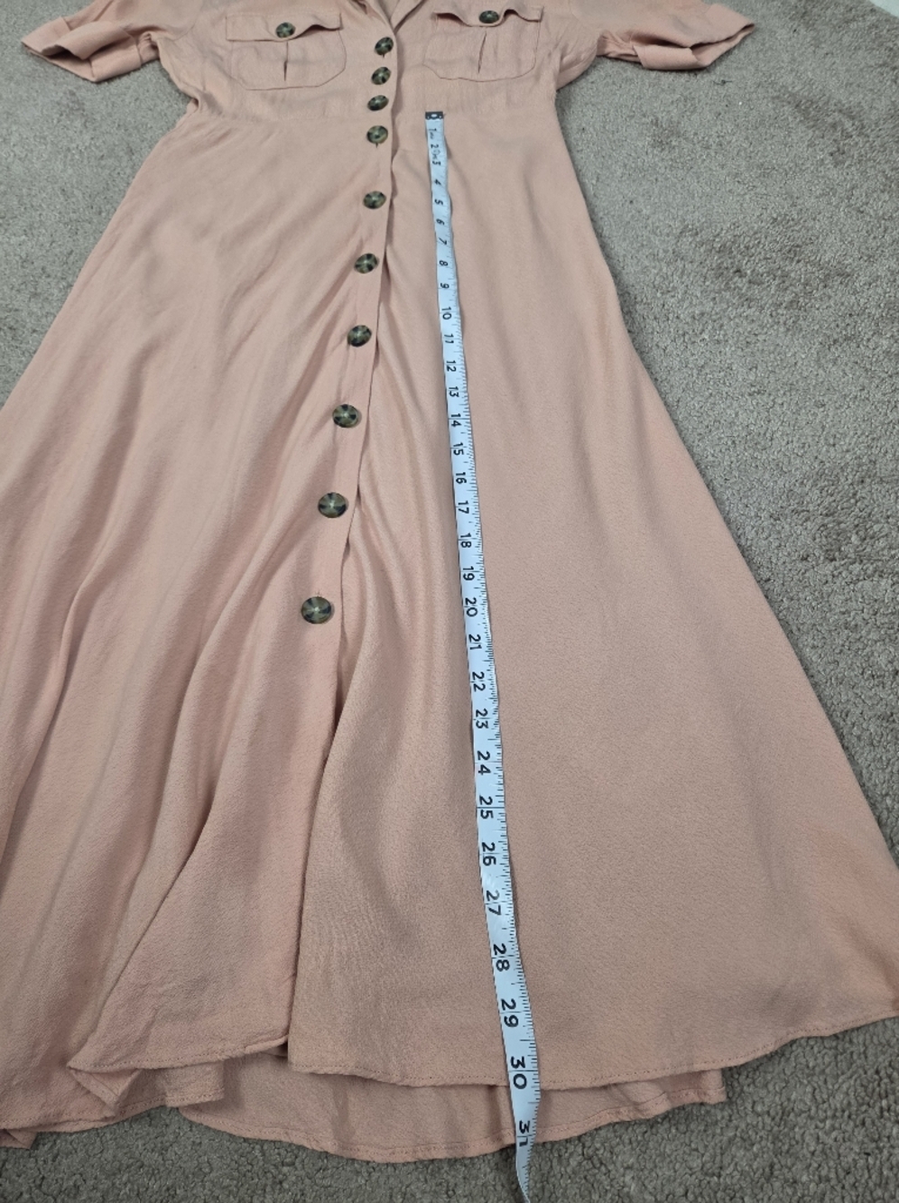 J. Crew Pink Buttoned Shirt Dress - Picture 10 of 12